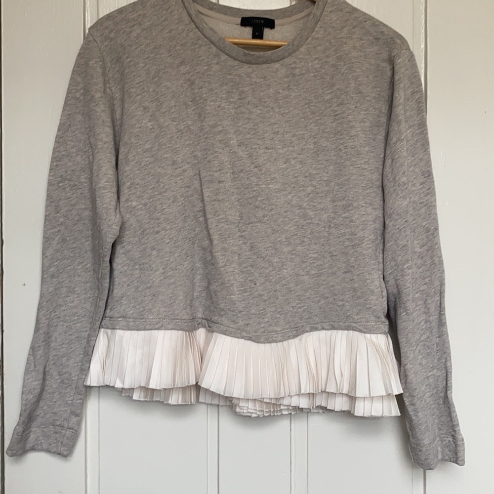 Jcrew Sweatshirt With Flutter Bottom - image 4